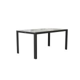 JEDILNA MIZA LYRA II FIX ALU STEKLO 160X90 ANTRACIT