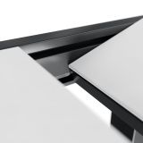 JEDILNA MIZA LYRA II GOR&DOL ALU STEKLO 90/160X90 ANTRACIT