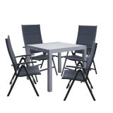 JEDILNA MIZA LYRA II GOR&DOL ALU STEKLO 90/160X90 ANTRACIT