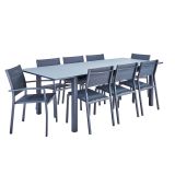 JEDILNA MIZA ODYSSEA II EASY ALU STEKLO 180/240X100 ANTR