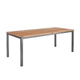 KOVINSKA MIZA NATERIAL ORIS 200X90X75 ALU EUCALYPTUS