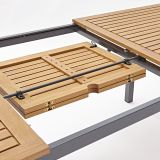 KOVINSKA MIZA NATERIAL ORIS 180/240 ALU + EVKALIPTUS