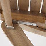 JEDILNA MIZA SOLIS ORIGAMI D90CM AKACIJA