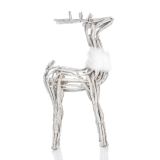 PRAZNIČNA FIGURA GLOSSTYLE JELEN RATAN 70 CM STOJEČI