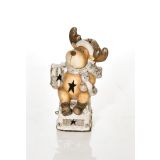 PRAZNIČNA FIGURA GLOSSTYLE JELENČEK 46 CM LED NA AVTU