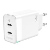 JELLICO ADAPTER C106 HIŠNI POLNILEC GAN QC / PD 45W VHOD 2X TYPE C - ORIGINAL (EU BLISTER) - BEL