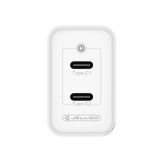 JELLICO ADAPTER C106 HIŠNI POLNILEC GAN QC / PD 45W VHOD 2X TYPE C - ORIGINAL (EU BLISTER) - BEL