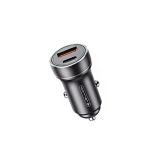 JELLICO AVTOPOLNILEC F4 3.0A 20W TYPE C  / USB A S KABLOM 1M LIGHTNING - ČRN