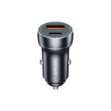 JELLICO AVTOPOLNILEC F4 3.0A PD 20W TYPE C  / USB A ADAPTER - ČRN
