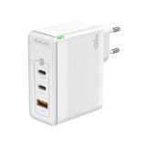 JELLICO HIŠNI ADAPTER C118 220V GUN QC 100W VHOD 1X USB A (22,5W) IN 2X TYPE C (1X 65W + 1X 35W) - BEL