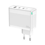 JELLICO HIŠNI ADAPTER C118 220V GUN QC 100W VHOD 1X USB A (22,5W) IN 2X TYPE C (1X 65W + 1X 35W) - BEL