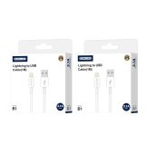 JELLICO PODATKOVNI POLNILNI KABEL B1 LIGHTNING 1M 3,1A - BEL