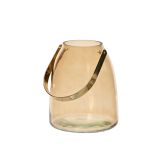 JESENSKA DEKORACIJA DECORIS VAZA STEKLENA Z ROČAJEM 14X14X16.5 CM, SORTIRANO
