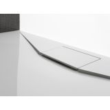 KAD ZA PRHANJE, KOTNA KOLPA SAN ACRO 100X80 LM BELA KOTNA ZA VGRADNJO