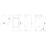 KAMINSKA PEČ LOKATERM BOGATIN ČRNA OBLOGA TIBET RED