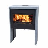 KAMINSKA PEČ LOKATERM KRPAN ČRNA OBLOGA SERPENTINO