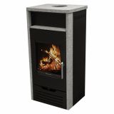 KAMINSKA PEČ LOKATERM VALVASOR ČRNA OBLOGA NARAVNI KAMEN