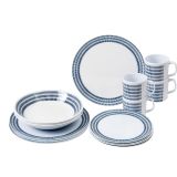 KAMP JEDILNI PRIBOR BRUNNER MELAMINE SET BLUEBAY 16/1