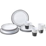 KAMP JEDILNI PRIBOR BRUNNER MELAMINE SET PRALIN 16-DELNI