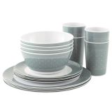 KAMP JEDILNI PRIBOR OUTWELL BLOSSOM PIKNIK SET 16/1 ZA 4 OSEBE BLUE SHADOW