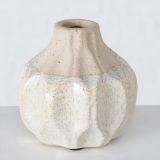 KERAMIČNA VAZA BOLTZE BEŽ, VIŠINA 9 CM, SORT