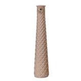 KERAMIČNA VAZA DECORIS BELA /OKER SORT. FI 7 CM. 32 CM. SORT