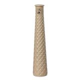 KERAMIČNA VAZA DECORIS BELA /OKER SORT. FI 7 CM. 32 CM. SORT