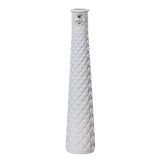 KERAMIČNA VAZA DECORIS BELA /OKER SORT. FI 7 CM. 32 CM. SORT