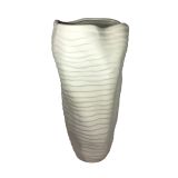 KERAMIČNA VAZA SANDRA RICH ORGANIC WHITE 50X25 CM