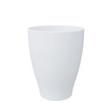 KERAMIČNI NOTRANJI LONEC CARLY 130 BEL GLOSS 129X166MM ZA ORHIDEJE L12