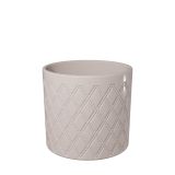 KERAMIČNI NOTRANJI LONEC EVA 135 ČIPKA WARM GREY GLOSS 138X125MM ZA L12