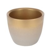 KERAMIČNI NOTRANJI LONEC HORTER 301 DVOBARVNI 13 CM RDEČ-ZLAT-BEL