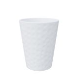 KERAMIČNI NOTRANJI LONEC LINDA 140 BEL GLOSS 139X167MM ZA ORHIDEJE L12