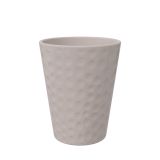 KERAMIČNI NOTRANJI LONEC LINDA 140 SIVA GLOSS 139X167MM ZA ORHIDEJE L12