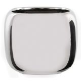 KERAMIČNI NOTRANJI LONEC MICA MANON SREBRN KVADRATEN 17X17XD14CM