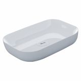 KERAMIČNI UMIVALNIK OLYMPIA METAMORFOSI 60X42X14 CM NADPULTNI BELI PRAVOKOTNI