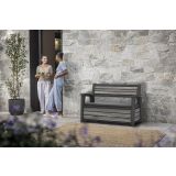 KETER DECO VRTNA KLOP, 227 L, SIVA BARVA