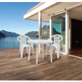 KETER MALLORCA VRTNI  STOL, BELA BARVA