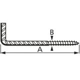 L-KAVELJ 30X4.2X13X16 ČRNA V ZAVITKU JE 6 KOS