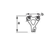 KLJUKICA ZA SLIKO 28X22 V ZAVITKU JE 4 KOS