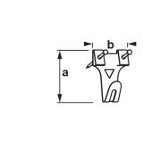 KLJUKICA ZA SLIKO 31X20 V ZAVITKU JE 6 KOS