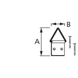 OBEŠALO ZA SLIKO 20X10 V ZAVITKU JE 10 KOS