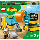 KOCKE LEGO DUPLO TOVORNJAK IN BAGER NA GOSENICAH 10931