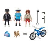 KOCKE PLAYMOBIL POLICIST S KOLESOM IN ROPARJEM 70573