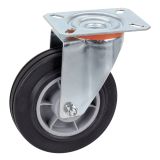 KOLO Z GIBLJIVO VILICO DÖRNER + HELMER 125X37MM PLOŠČA 100X85MM NOSILNOST 100KG