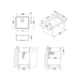 NERJAVNO POMIVALNO KORITO ALVEUS KOMBINO 40, KMB 488X438 MM