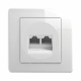 KOMUNIKACIJSKA VTIČNICA EKONOMIK CAT5E KS DVOJNA RJ45 8/8 BEŽ