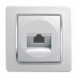 KOMUNIKACIJSKA VTIČNICA EKONOMIK CAT5E KS RJ45 8/8 BELI DUROPLAST
