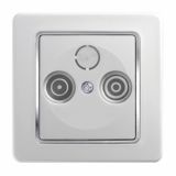 TV / AUDIO VTIČNICA EKONOMIK KONČNA TV-R BELI DUROPLAST