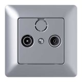 TV / AUDIO VTIČNICA MIKRO PREHODNA TV-R SREBR,VIJAČNA, 5-1000 MHZ